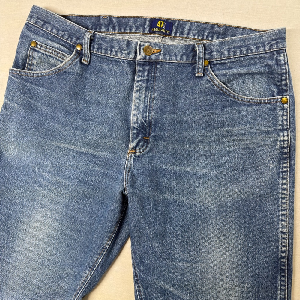 Wrangler Denim Jeans Men's Size 36x32 Regular Fit Med Wash Western 47MWZPW - Picture 3 of 12